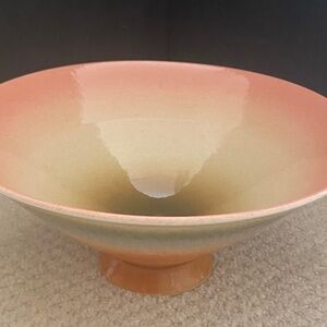 Ikebana Multi-Color Hand Made Art Studio Porcelain Pedestal Vase